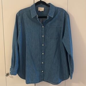 Sézane Dark Jean Top